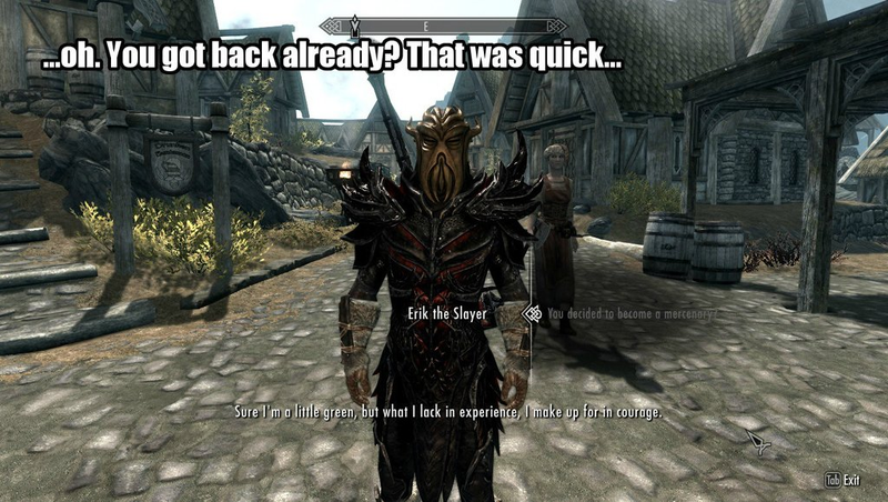 Illustration for article titled Okay, Maybe The High King of Skyrim Can Be A Nice Guy. Sorta.
